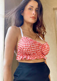 Butterfly Top - Red Gingham