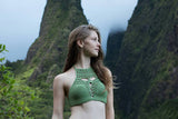 Paradise Deep V Crop Top